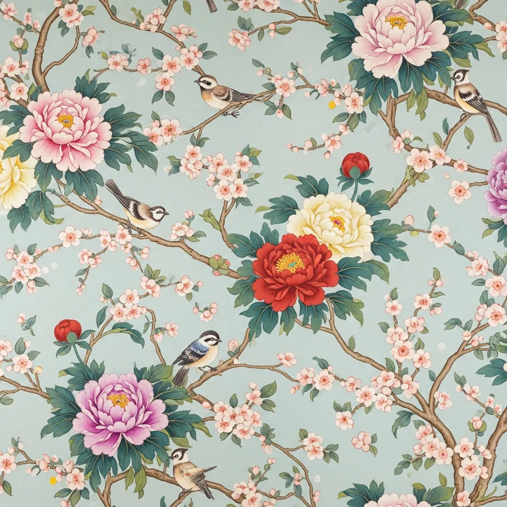 Käsinmaalatut tapetit